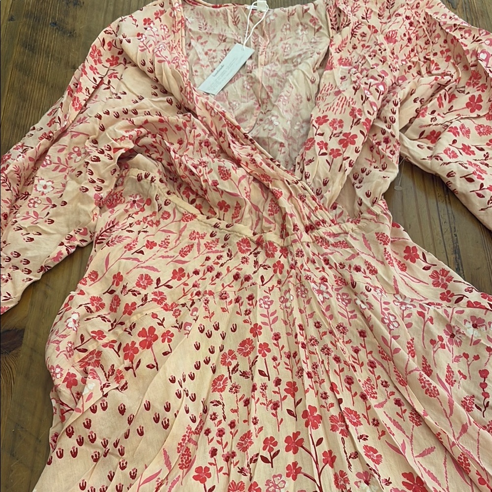 Poupette St. Barth Pink Floral Maxi Dress - Picture 3 of 7
